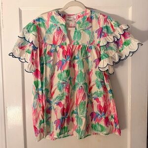 Chic Soul Colorful Floral Blouse